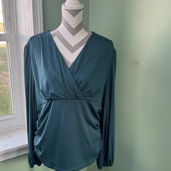 Grace Karin Tops - Grace Karin Deep Teal Blouse 2XL